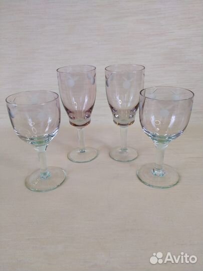 Рюмки цветное стекло СССР