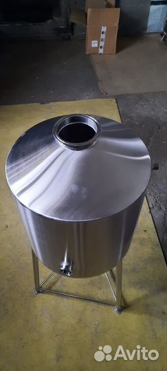 Цкт 65 л из нержавейки с горловиной на 8 