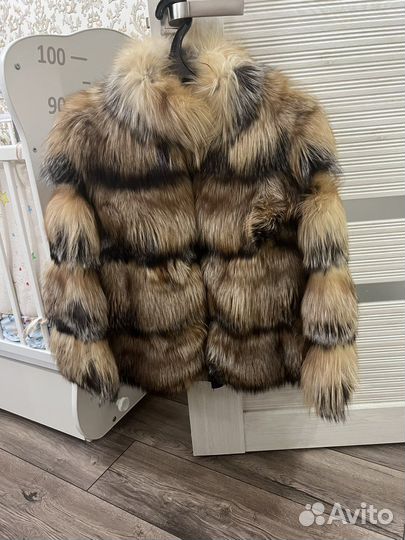Шуба из рыжей лисы