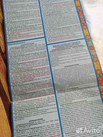 Карта путеводитель Монастыри Украины, Крым