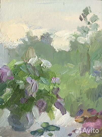 Картина, этюд, миниатюра маслом