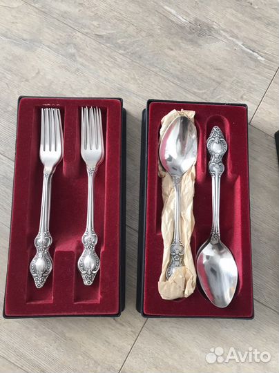 Набор столовых приборов мельхиор