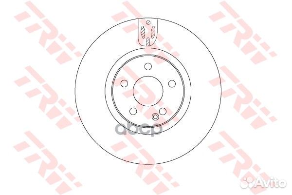Диск тормозной A4474210012 DF6744S TRW