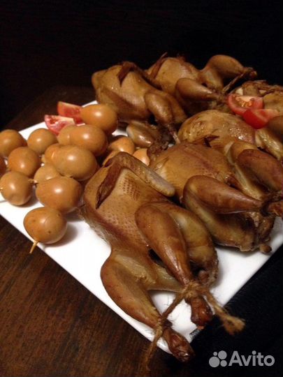 Перепела варено-копченые (и сыро-вяленые)