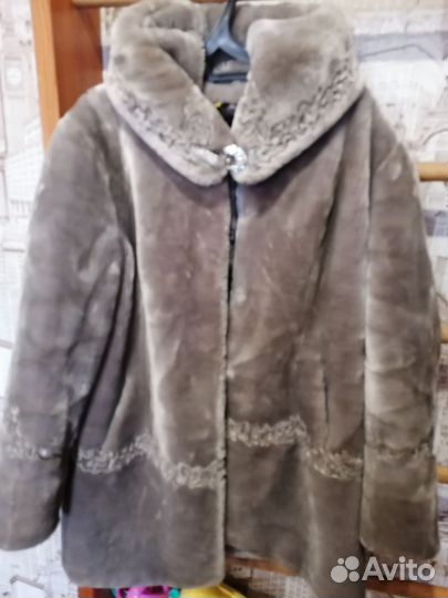 Шуба с капюшоном
