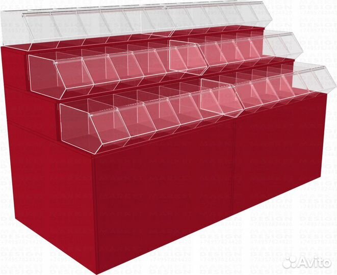 Витрины для мармелада конфет сухофруктов орехов