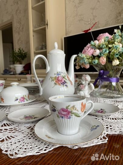 Сервиз фарфоровый ГДР jlmenau