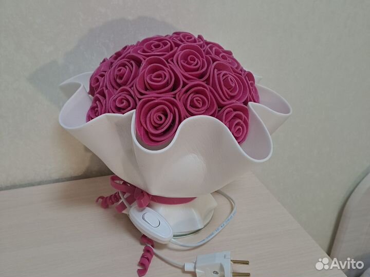 Светильник ночник цветы