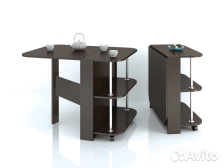 Стол-книжка с полками