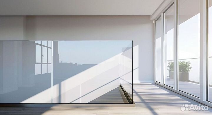 Стеклянные перила и ограждения от производителя