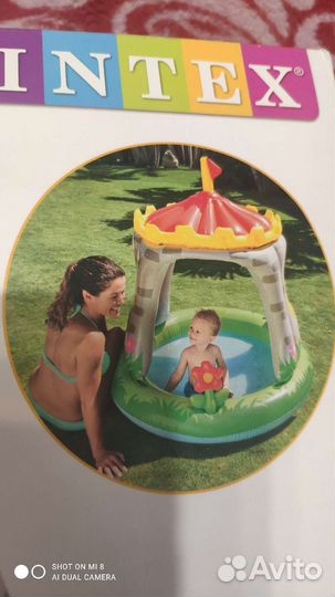 Детский надувной бассейн intex