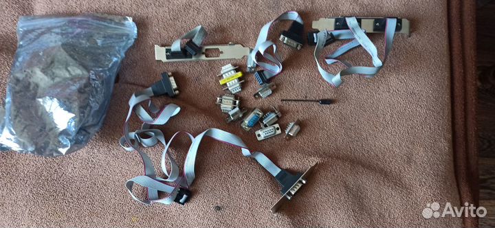 Ленточный кабель с 9-контактным RS232 DB9M Com Por