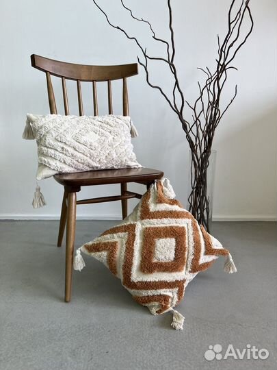 Декоративная наволочка ромб/зигзаг 30х50 см