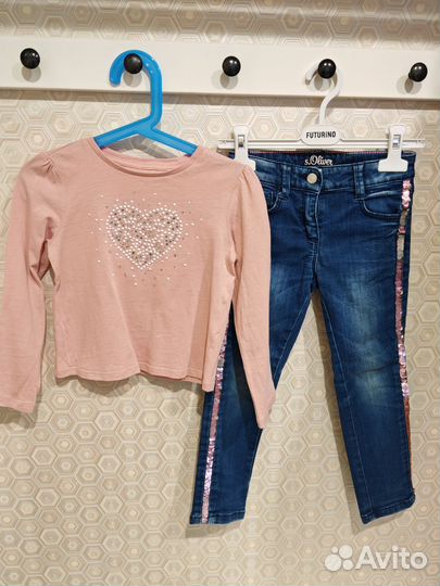 Вещи пакетом на девочку 110 8 шт