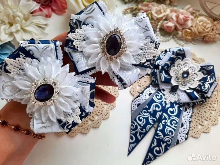 Школьные банты, галстуки, украшения для девочек