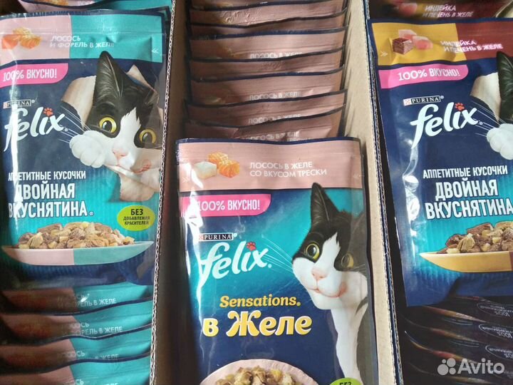 Корм для кошек Whiskas,Purina, Felix