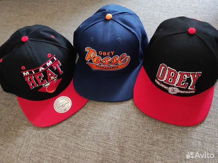 Кепки obey/ miami heat
