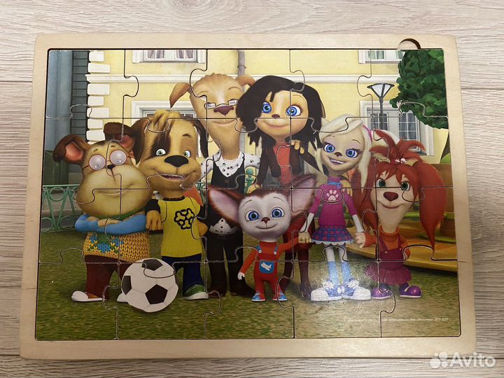 Большие деревянные пазлы 3шт (за все)