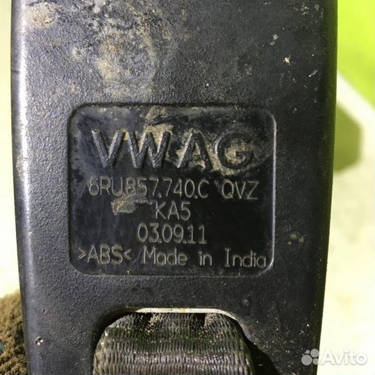 Ремень безопасности Фольксваген Поло седан рус