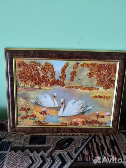 Картины с янтарем