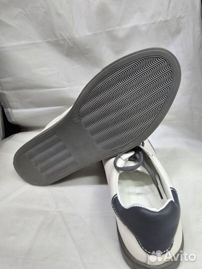 Мужские кожаные кеды 45