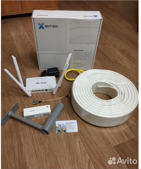 Комплект интернет в частный дом, безлимит c Wi-Fi