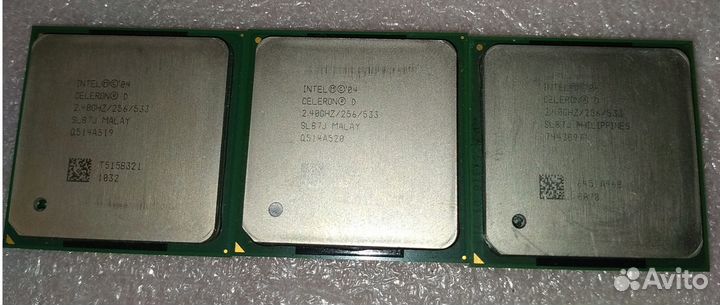 Процессоры Core 2 Duo E7500, Celeron D 320; кулеры