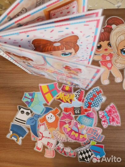 Альбом на липучках Куклы лол