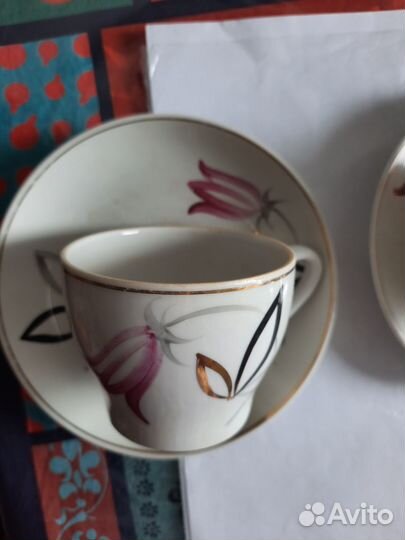 Чайные пары.Винтаж гз Песочное СССР 67г