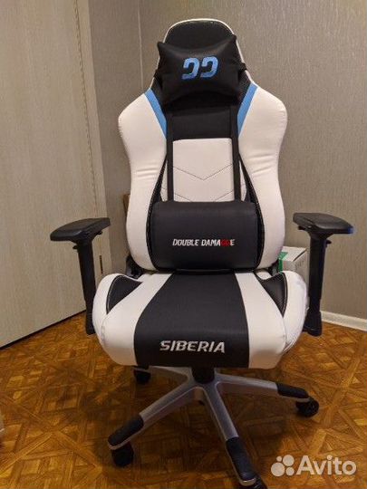 Геймерское кресло double damage siberia-blue