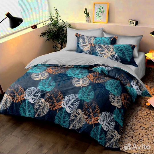 Постельное белье Турция 1,5 2 Евро Дуэт Сатин Люкс