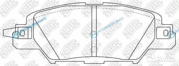 PN5818 Колодки тормозные дисковые зад