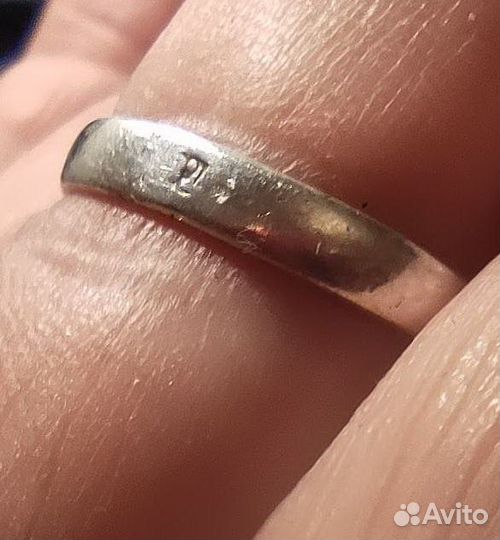 Кольцо серребро янтарь старое