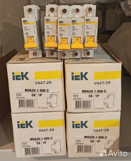 Автоматические выключатели 6а EKF BA47-63