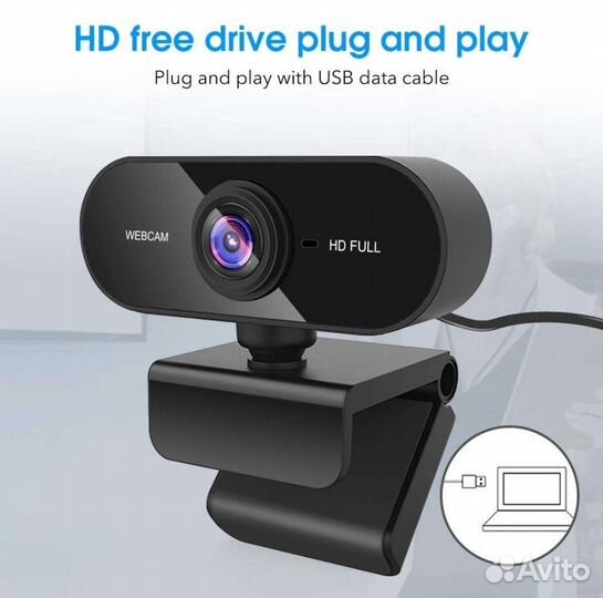 Веб-камера Full HD 1080P с микрофоном, новинка