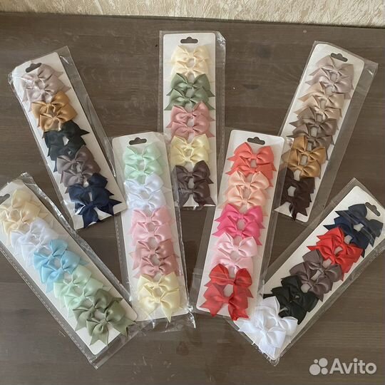 Набор Заколки бантики детские для девочек