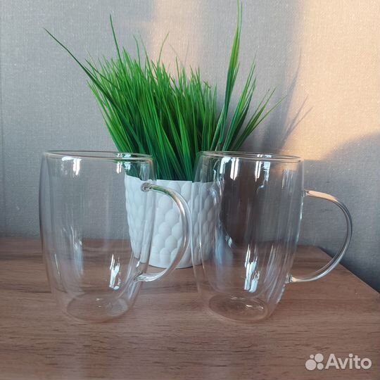 Набор кружек с двойными стенками, 2шт. по 500мл