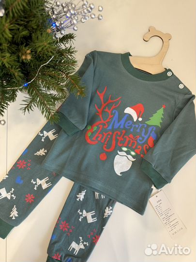 Новогодние пижамы детские новые