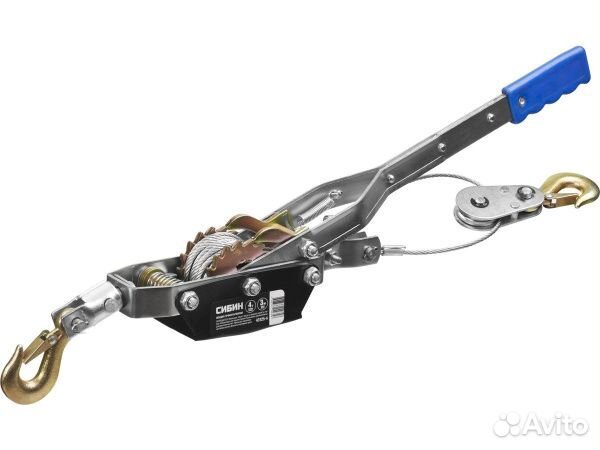 Лебедка ручная рычажная Сибин тросовая 43125-4