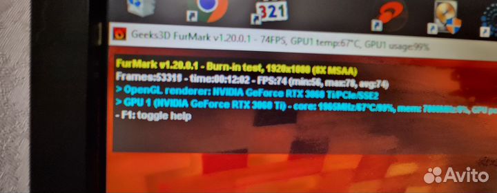 Видеокарта rtx 3060 ti MSI