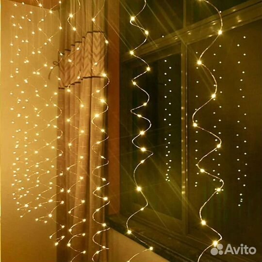 Гирлянда-занавеска Роса