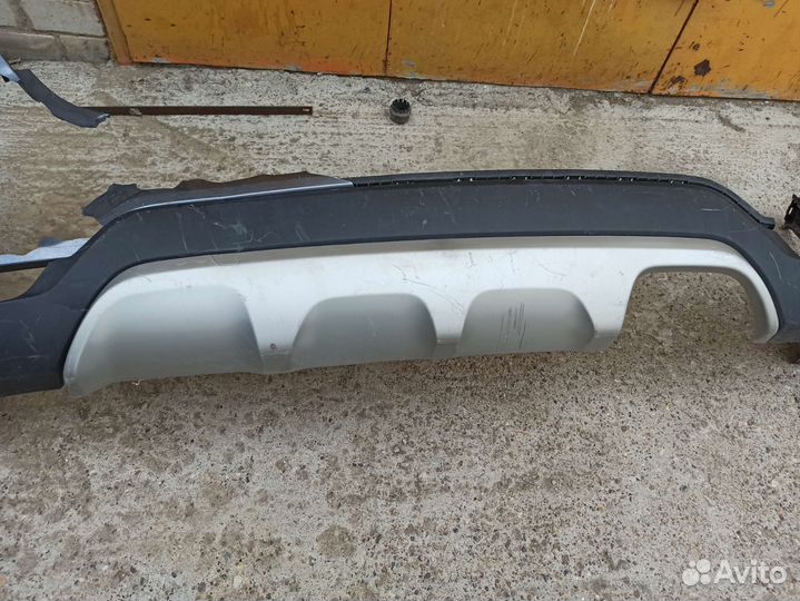 Kia rio xline юбка Заднего бампера