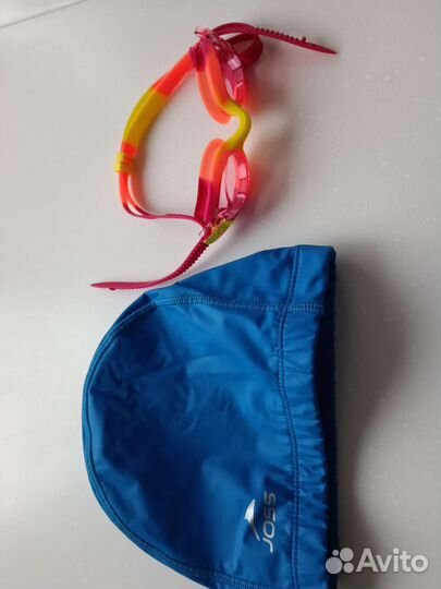 Шапочка+очки для плавания