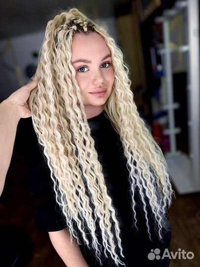 Плетение кос с канекалоном
