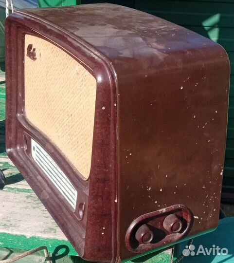 Рига 6 радиоприемник ламповый 1952гв., рабочий