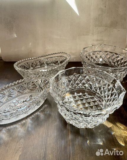 Бронь Хрустальная салатница СССР