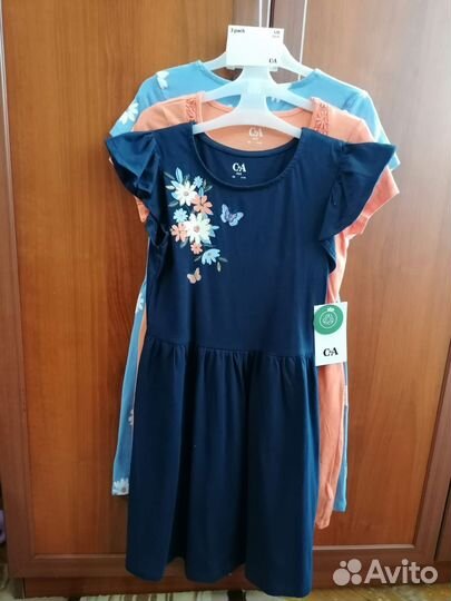 Новые платья C&A 3 шт 128р