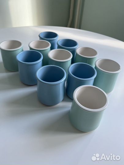 Керамически горшки из под йогурта