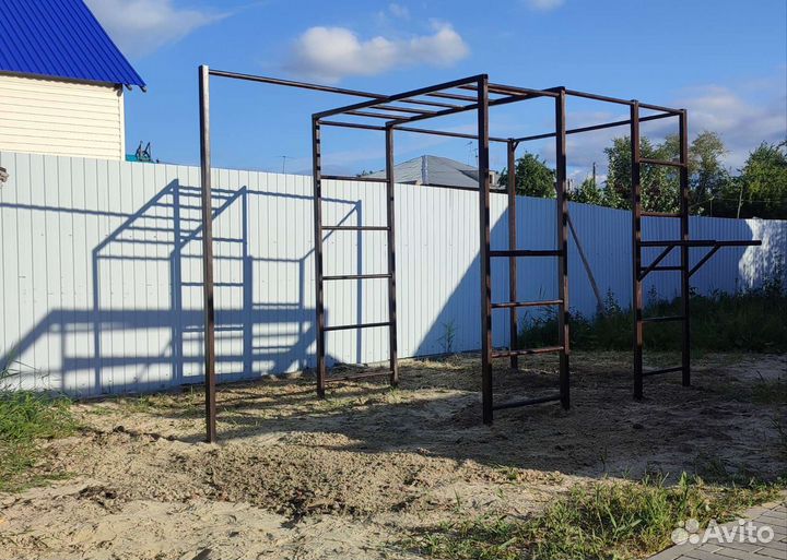 Турник, уличный спортивный комплекс, стойка качели