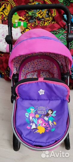 Коляска для кукол demi star 2 в 1